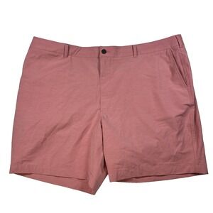 NWOT Mens Faherty All Day Shorts Stretch Performance Coral Pink Size 48 8''